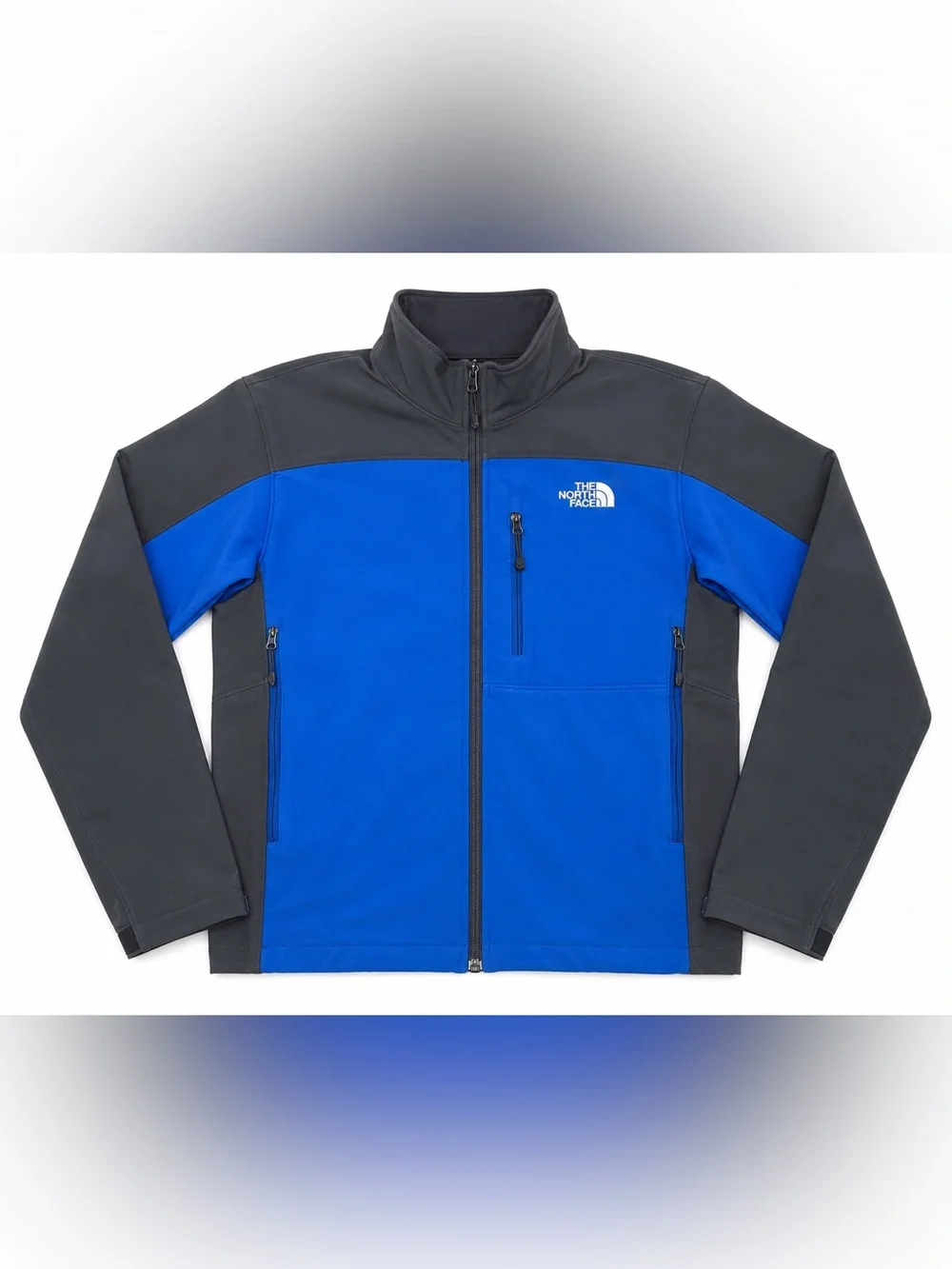 The North Face Apex Bionic Jacket Men’s Medium Blue Gray Softshell Full Zip